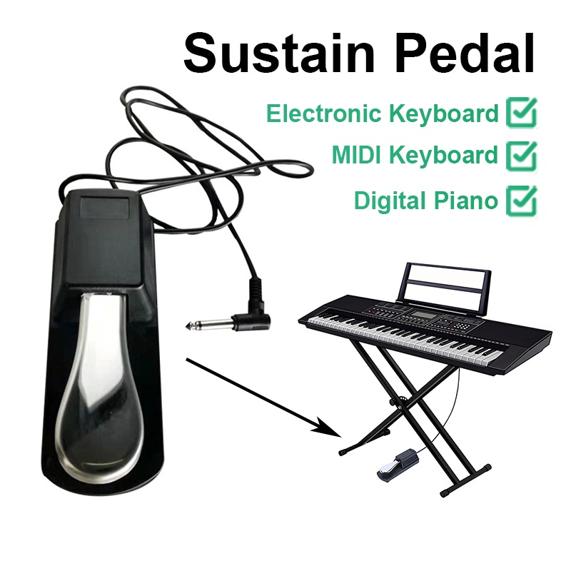 Piano Keyboard Sustain Pedal Damper Instrument Organ Sustain Pedal ...