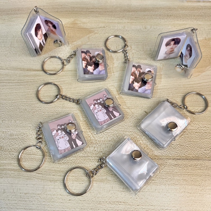 Bts Mini Photo Album Binder Keychain With 15 Pieces Of Bts Or Enhypen 