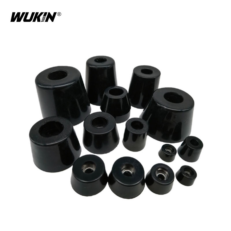 Diameter 620mm Black Rubber Feet Chair Floor Protector Nonslip