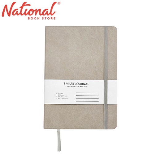 Journal Notebook A5 80GSM 80 Sheets Grey Leather Cream Paper - School ...