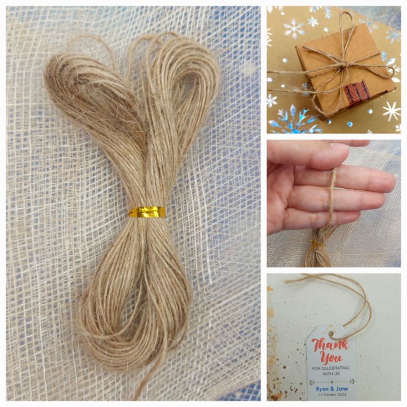 20 Meters Jute String Twine 1 mm Rustic for DIY Crafts | Shopee Philippines