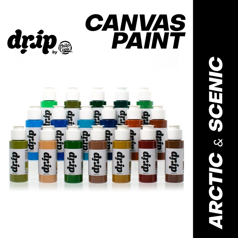 Drip Canvas / Fabric Paint ARCTIC and SCENIC Colors Shopee Philippines