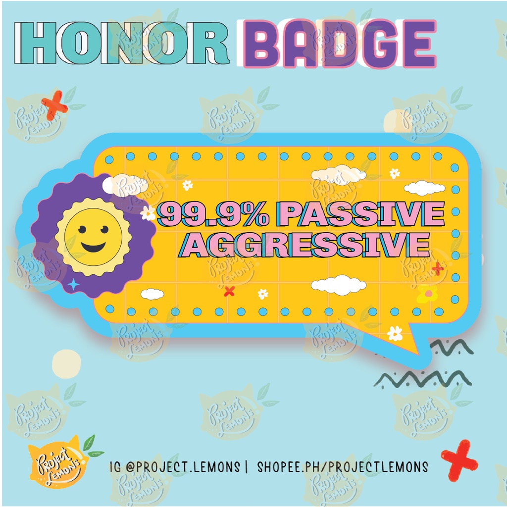 Project Lemons | 99.9% Passive Aggressive | | Vinyl Laminated ...