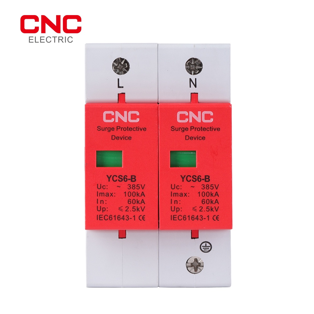 CNC YCS6-B 60-100kA AC SPD 385V 2P Surge Protective Device House Surge ...