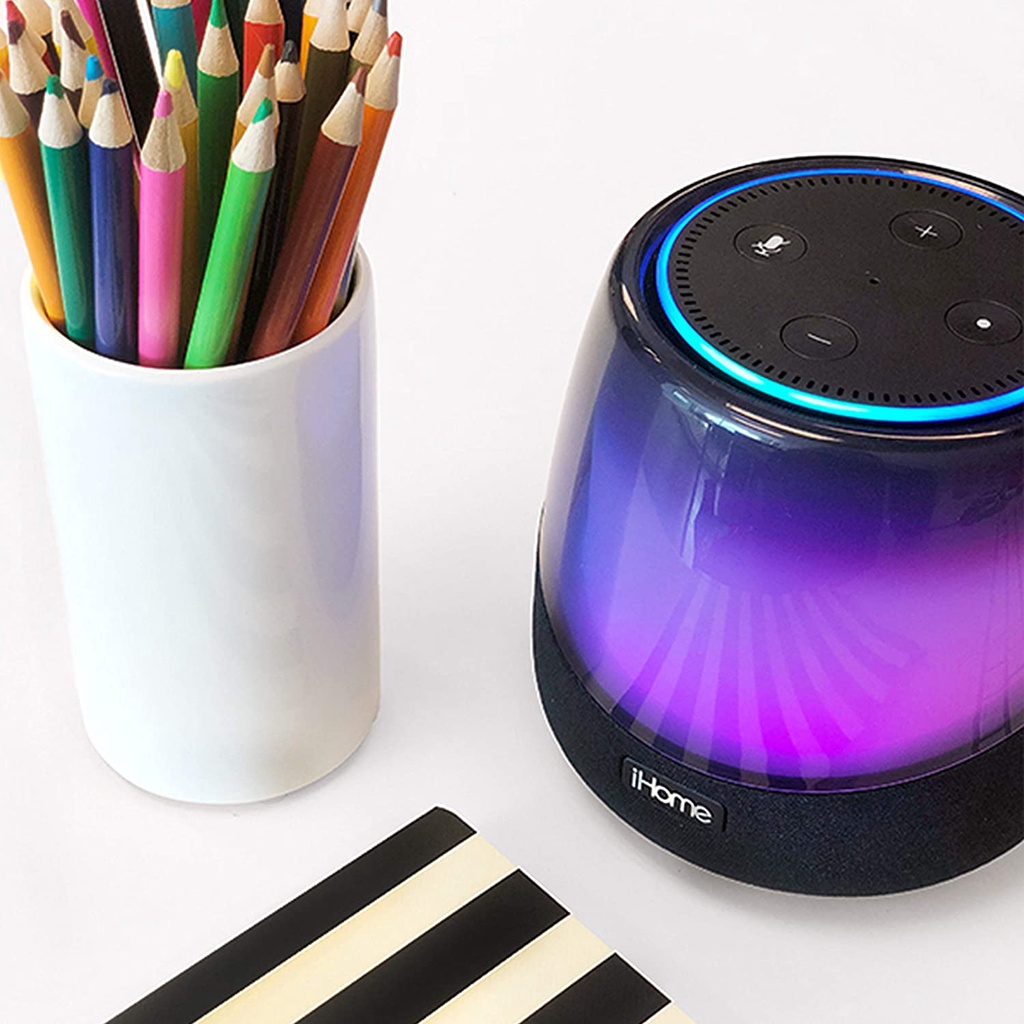 Purpleosy Echo Dot alarm clock Bluetooth Rechargeable iHome Spot for