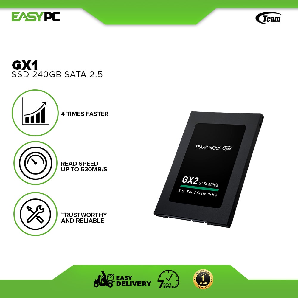 Crucial BX500 240GB, 480GB and 500GB 3D NAND SATA 2.5 SSD SATA interfa –  EasyPC