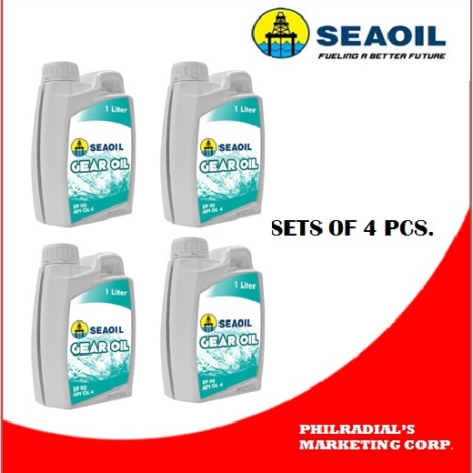 Seaoil Gear Oil GL4 EP90 1L SETS OF 4 PCS. Shopee Philippines