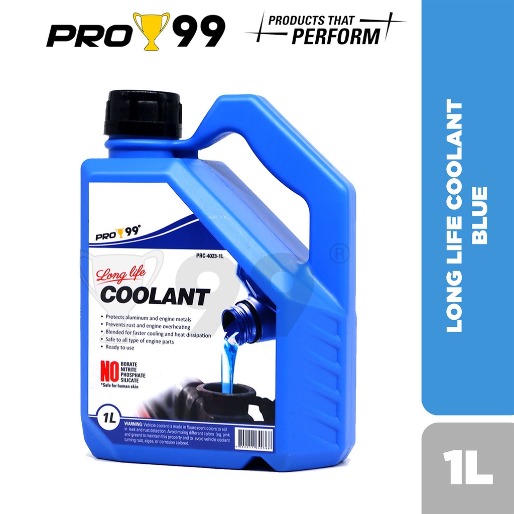 Pro-99 Ready to use Long life Coolant Blue 1 Liter | Shopee Philippines