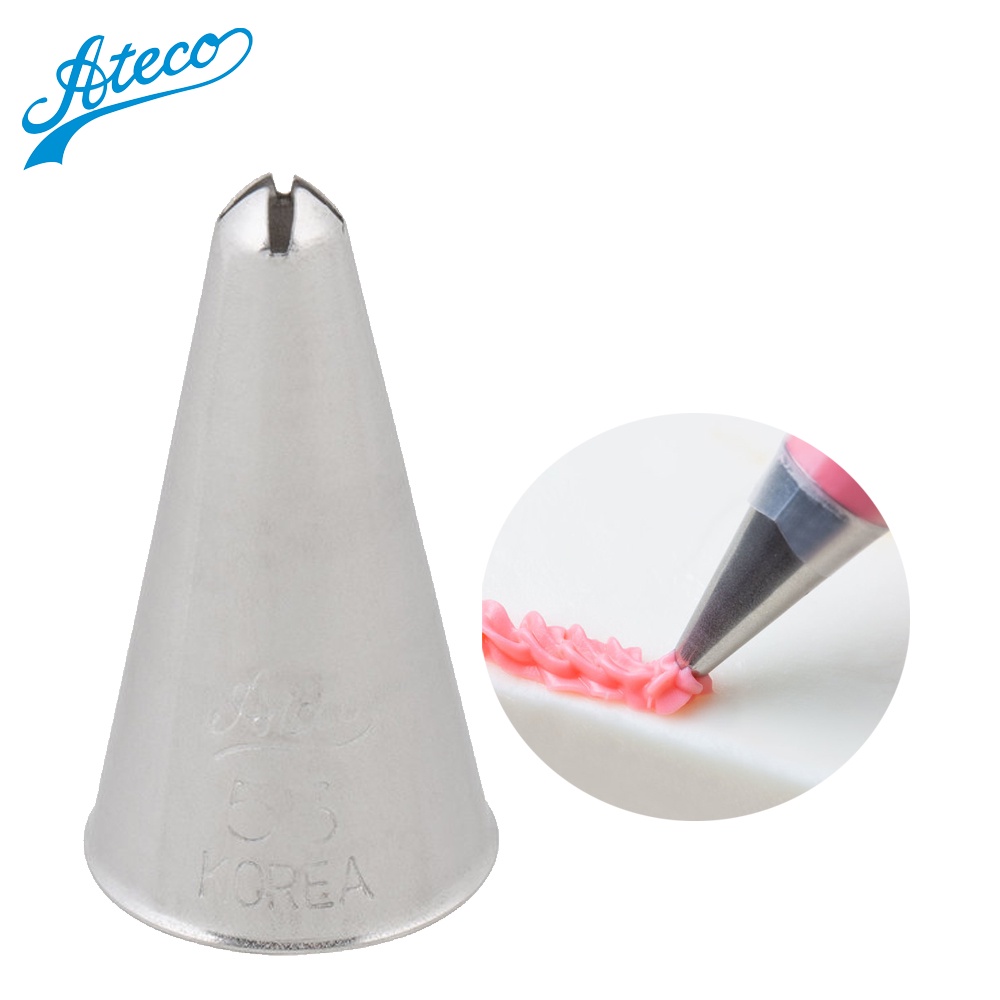 Ateco 53 CrossTop Piping Tip Stainless Steel Icing Tip ( Set of 2