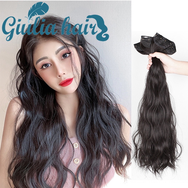 Giulia Hair Female Long Hair One Piece Invisible Seamless Simulation ...