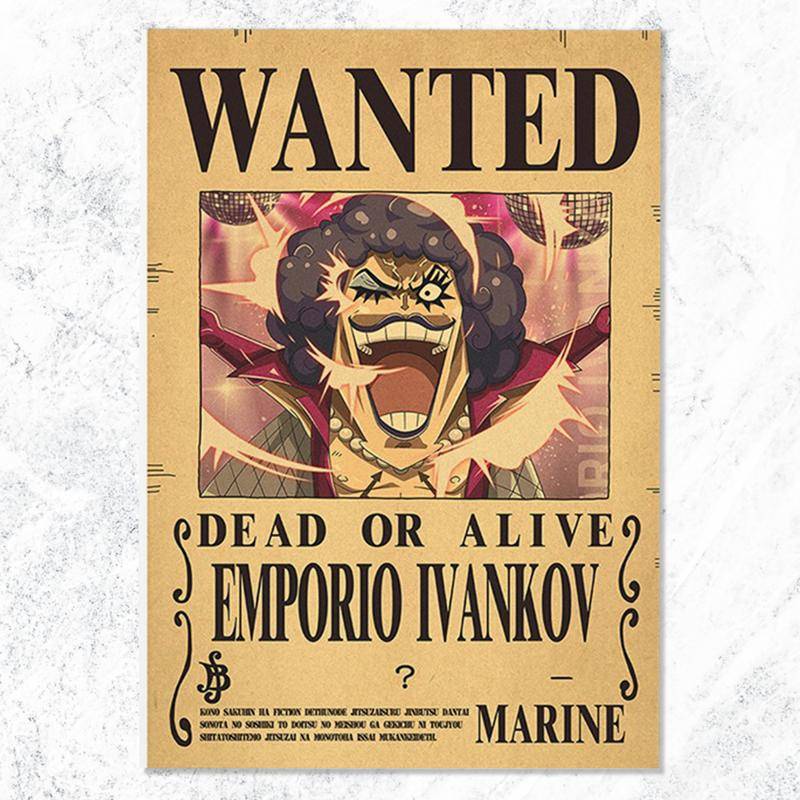 New Edition One Piece Poster EMPORIO MVANKOY One Piece Wanted Posters ...