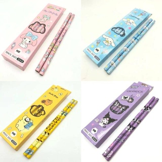 30Pcs/box Kawaii Sanrio Hello Kitty Pencil School Supplies Anime Wooden Hb  Pencil Sketch Painting Tool Student Office Stationery