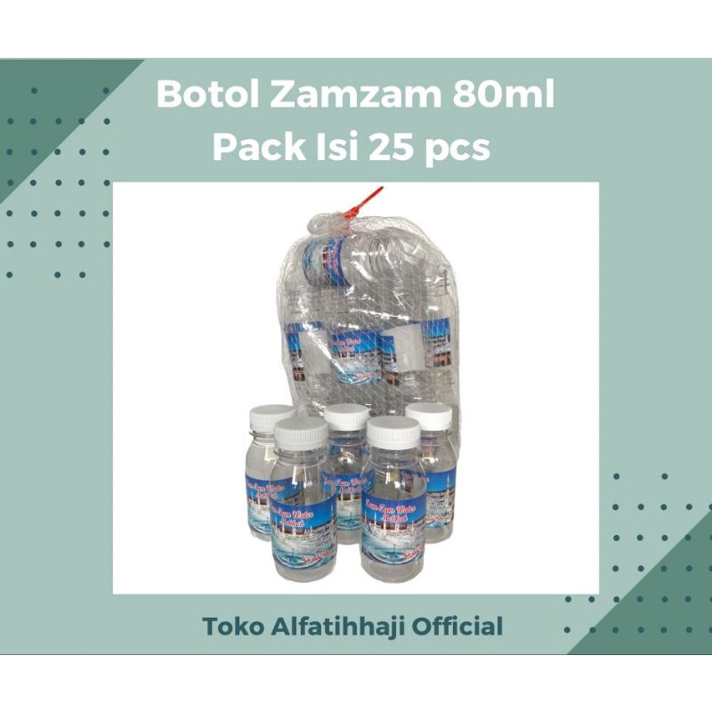 DJV3 Zam zam Empty Bottle zam zam 80ml By Hajj Umrah Bandung Cimahi