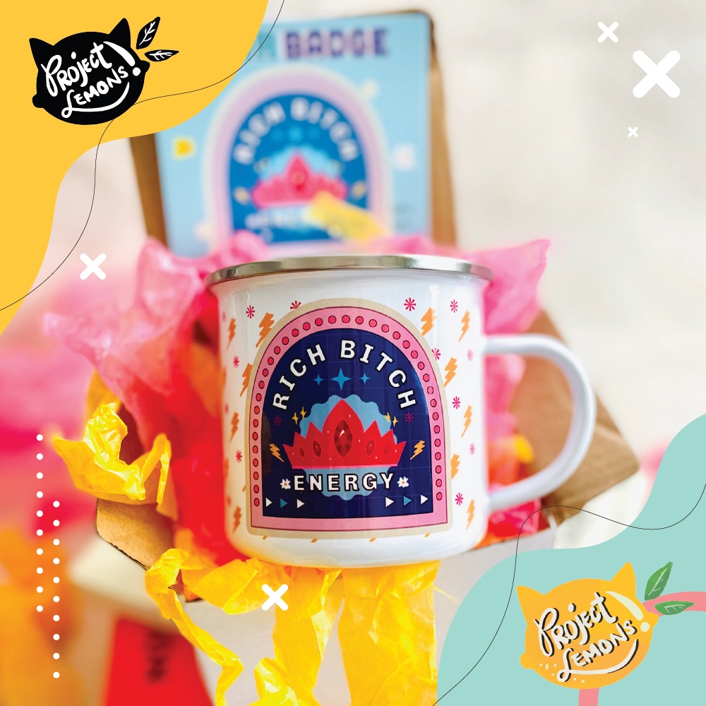 Project Lemons - Rich Energy | Enamel Mug | Ceramic Mug | Shopee ...