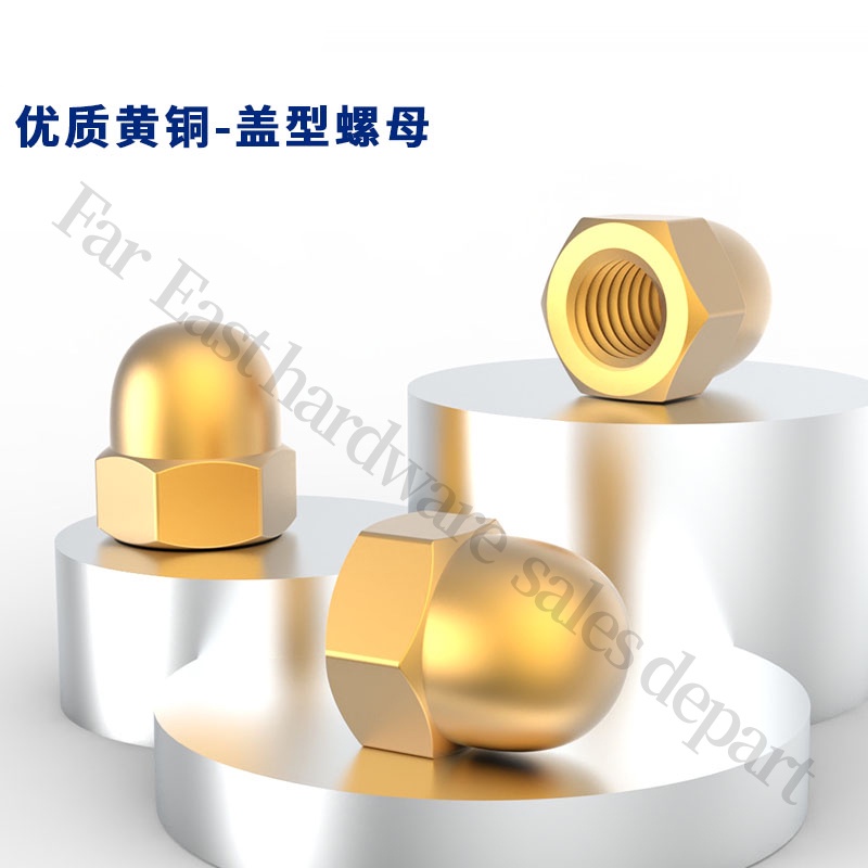 Copper Cap Nut Decorative Nut Round Head Screw Cap Nut Cap M4M5M6M 8