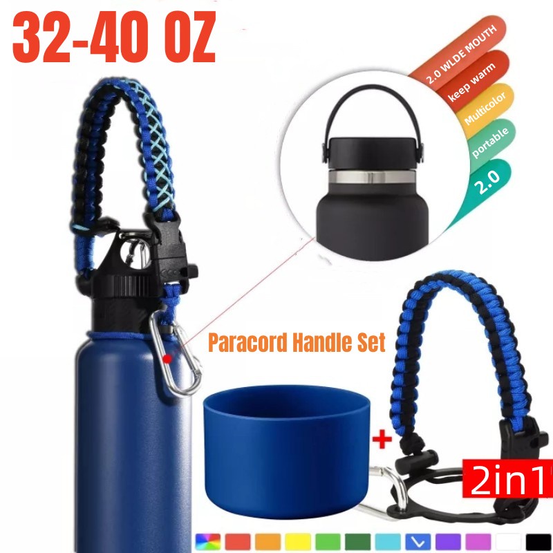 Aquaflask/hydro flask/Hydro Wide Mouth Water Bottle 32OZ40OZ Silicone