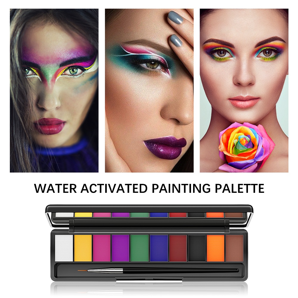 ibcccndc 10 Colors Flash DIY Face Body Paint Neon UV Oil Painting Art ...