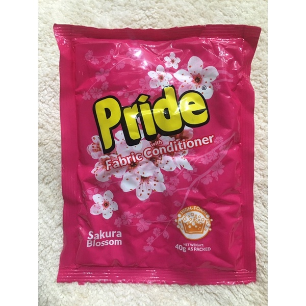 Pride detergent powder with fabric conditioner sakura blossom 40g by 6s ...