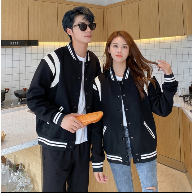 Autumn Unisex All-match Black Baseball Jacket Men's American Vintage ...