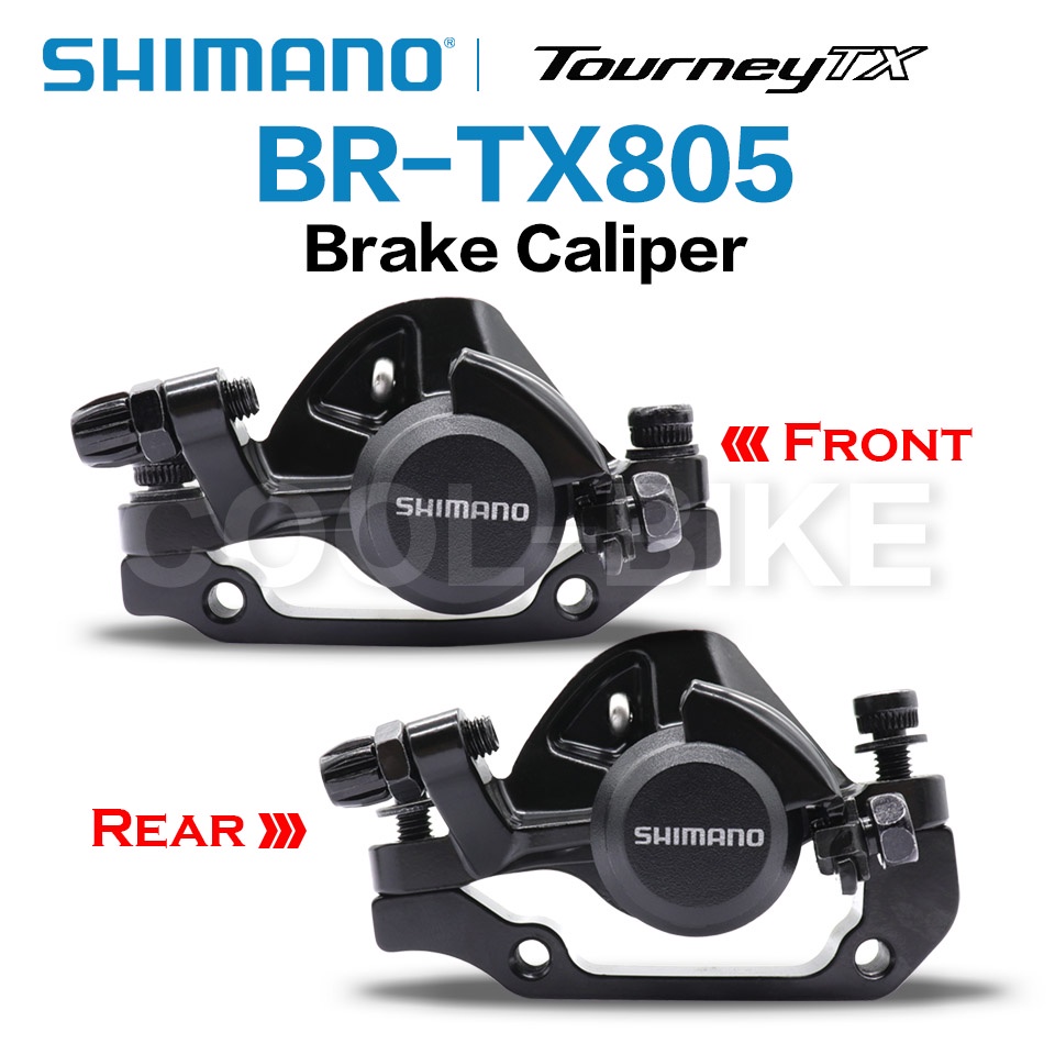 Shimano Tourney BR TX805 Disc Brake Caliper BR TX805 with Resin Pads Front Rear MTB Brake Mechanical disc brake upgrade for m375