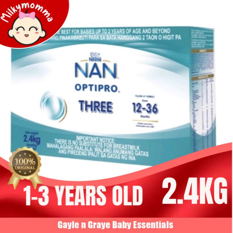 Nan optipro three store 2.4 kg price