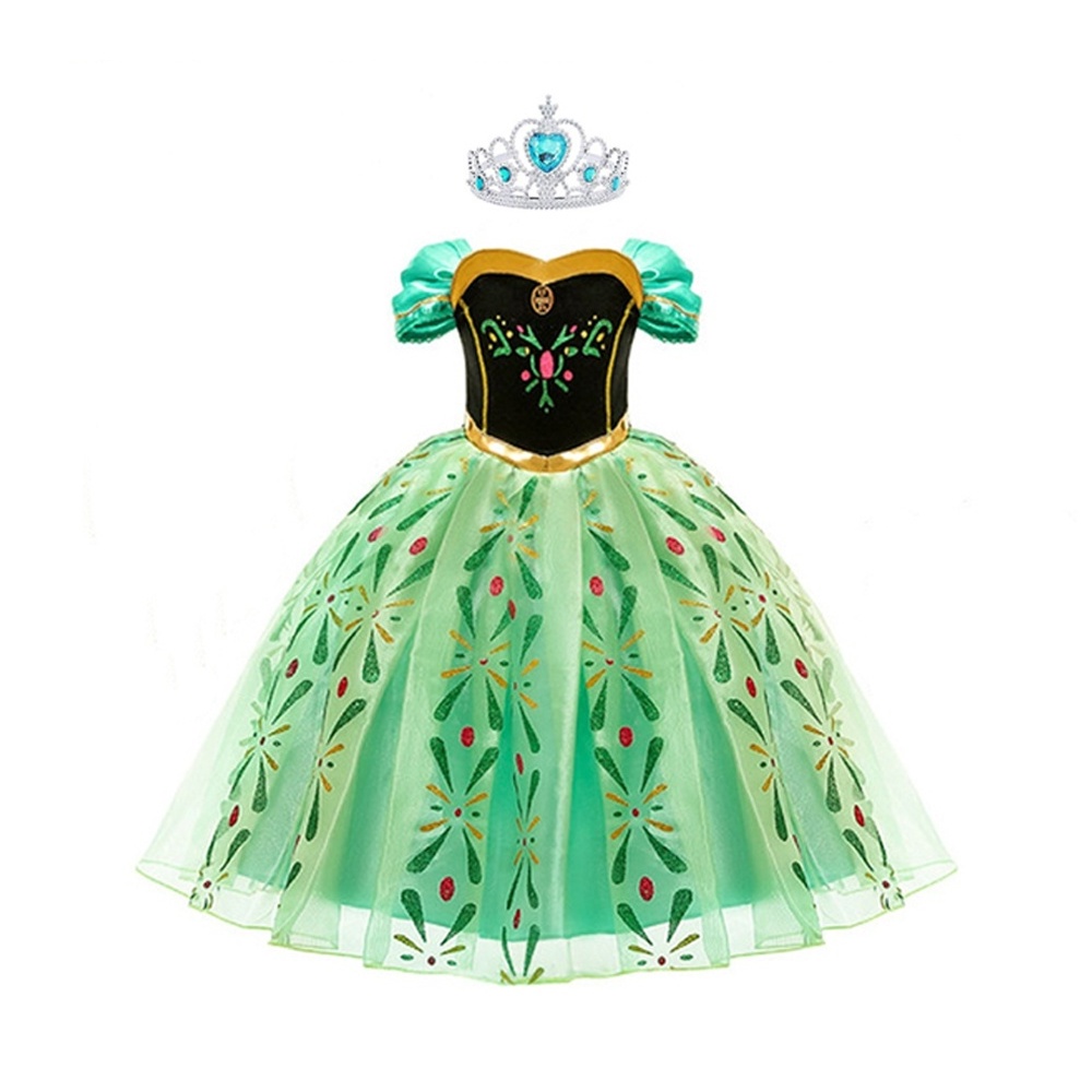 Frozen Dress Anna for Baby Girl Kids Princess Christmas Halloween