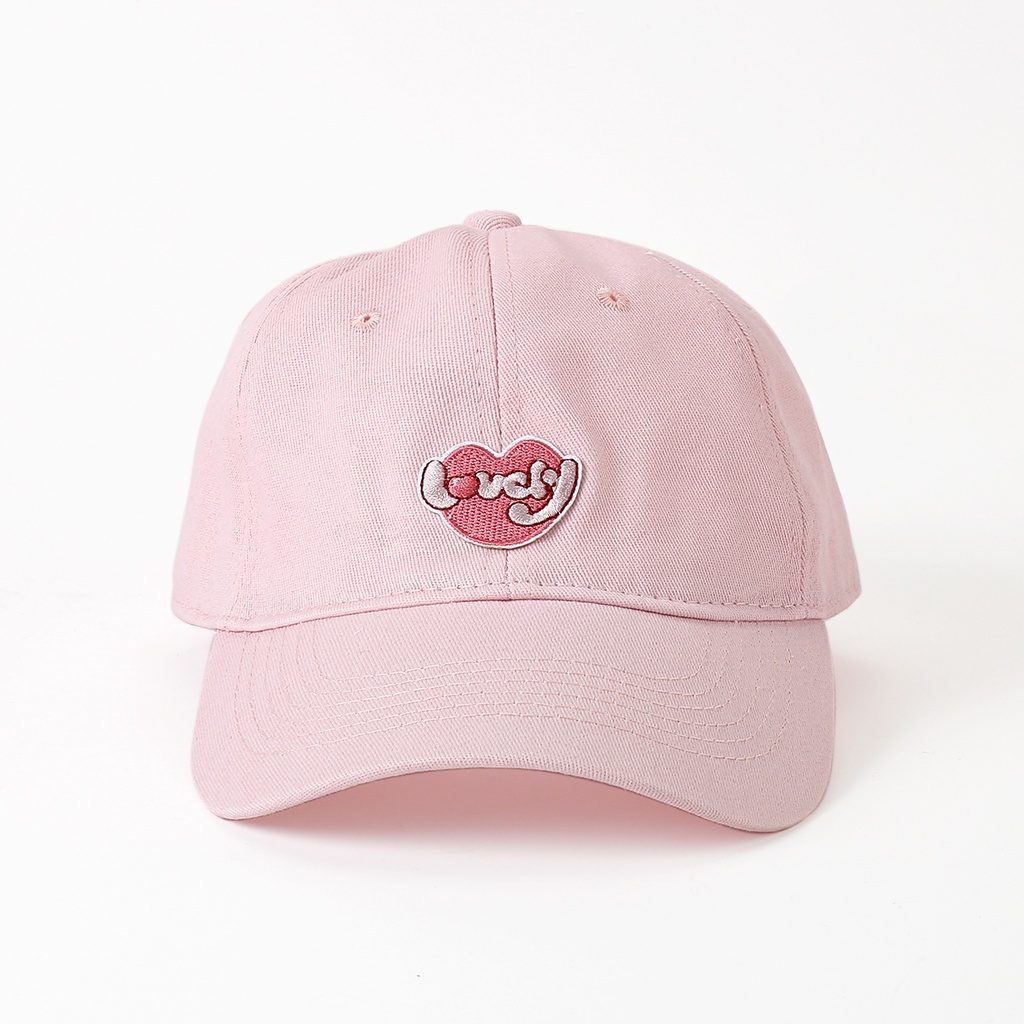 Baseball cap Women's love Embroidery cute fashion cap Shopee Philippines