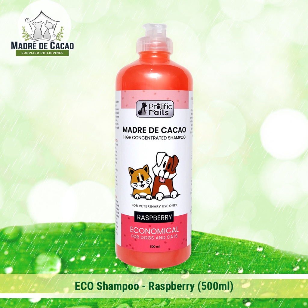 Prolific Tails Madre De Cacao Shampoo 500ml RASPBERRY Scent (for Dogs