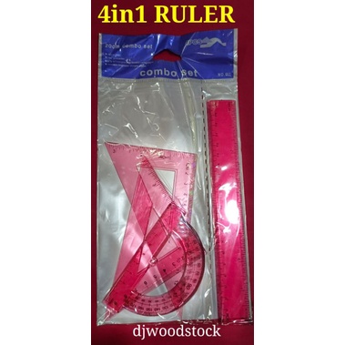 4in1 RULER, 4 Assorted Rulers in 1 pack | Shopee Philippines
