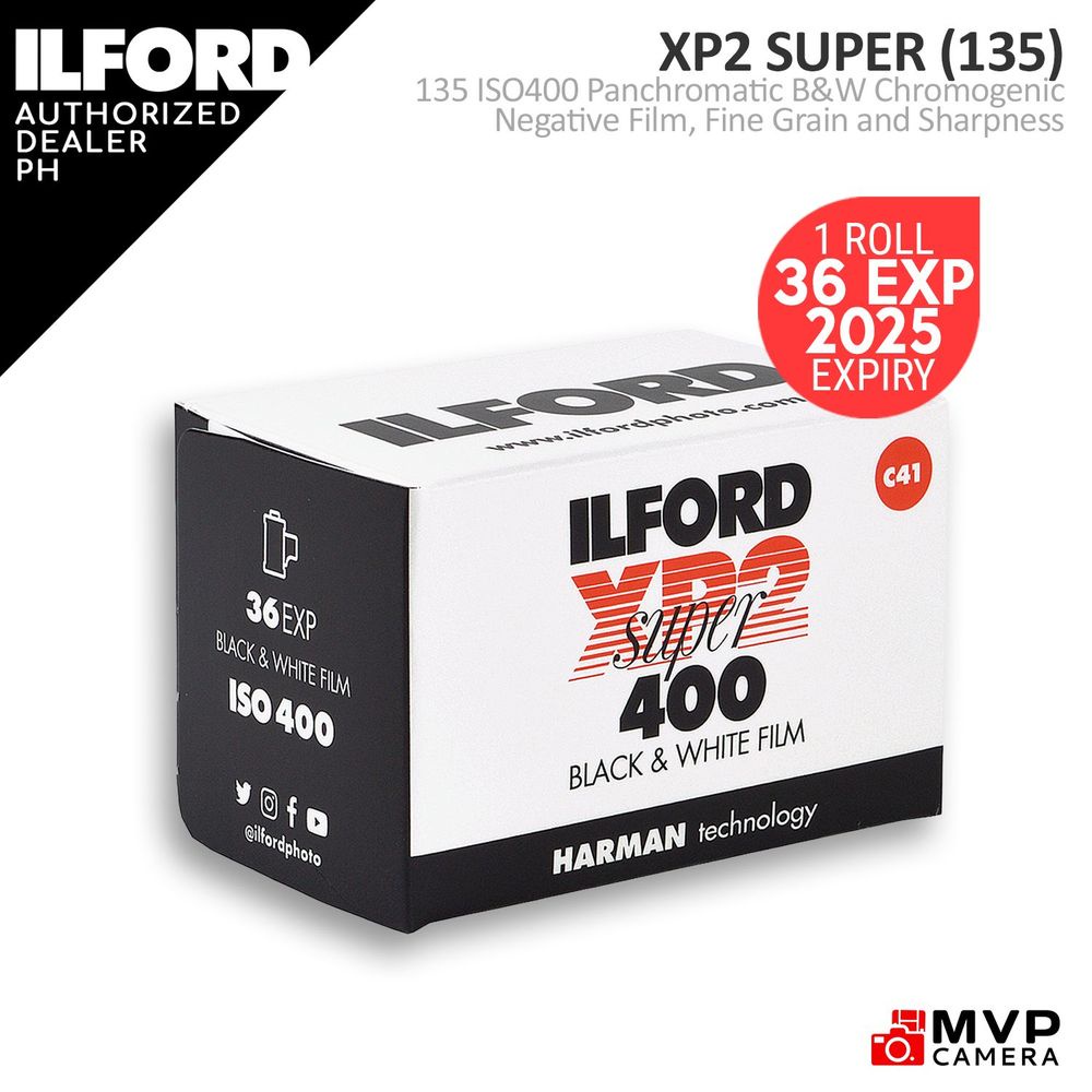 ILFORD XP2 Super 135 35mm Black and White Negative Film ISO 400 C41