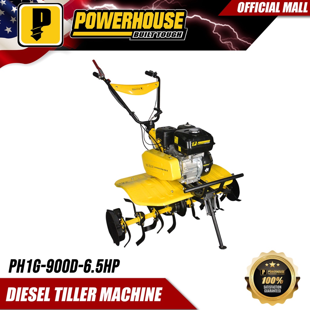 POWERHOUSE 6.5HP Industrial Diesel Tiller Machine for Farm Agricultural