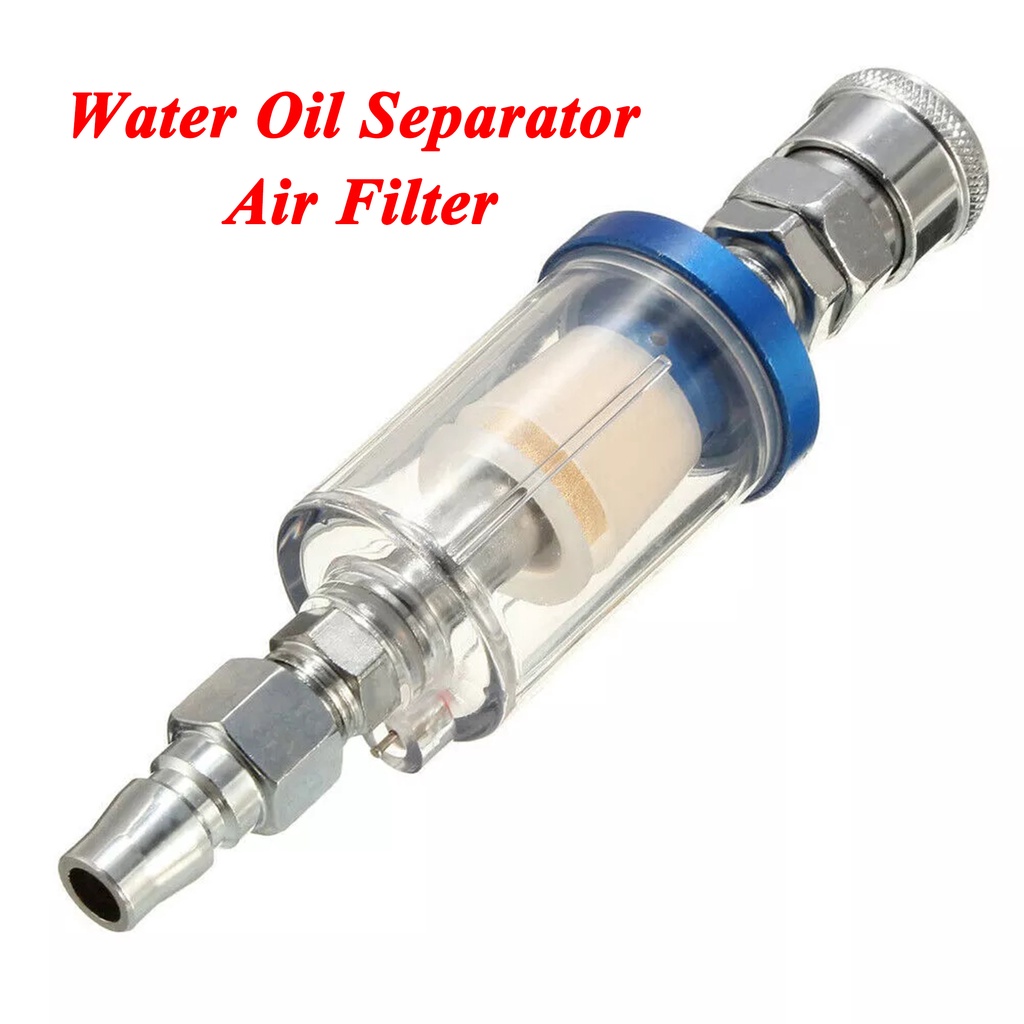 Water Oil Trap Separator Filter 1/4 Inch Air Compressor Moisture Trap Pneumatic Air Filter
