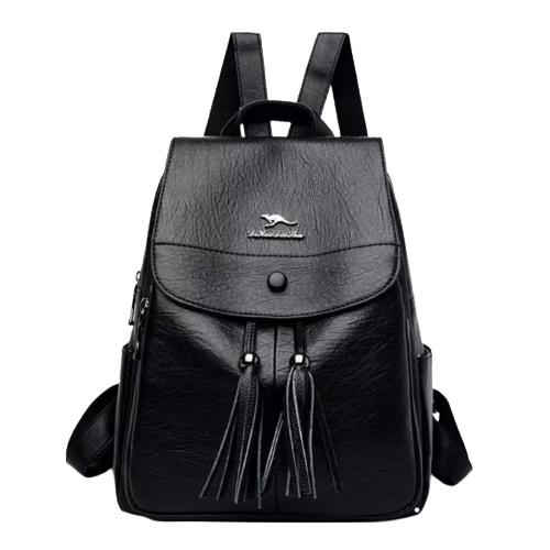 HITAM [Import]Yos Women's Casual Backpack Large Capacity Casual Women