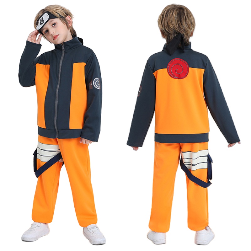 Kids Child Uzumaki Naruto Cosplay Costume Naruto Clothing Anime Uniform