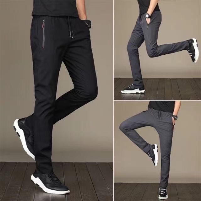 Men Pants Plain Korean 2026.8021 Men's Pants Plain Fashion Trend Korean Style Pants For Men Pocket ...