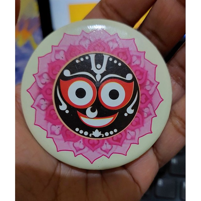 Magnete In Gomma Jagannath - Multicolore - Portafortuna Originale Da Vrindavan Bazaar - 4