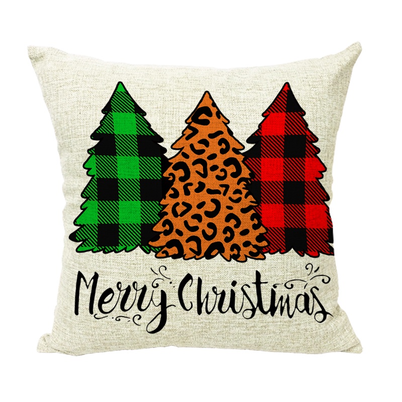 Christmas Pillow Case 2022 Xmas Pillowcase Cushion Cover Decoration For