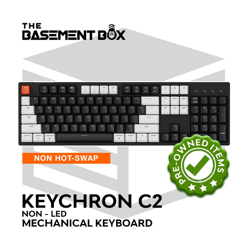 Keychron C2 Mechanical Keyboard (Full Size Layout, Wired, Non-LED ...