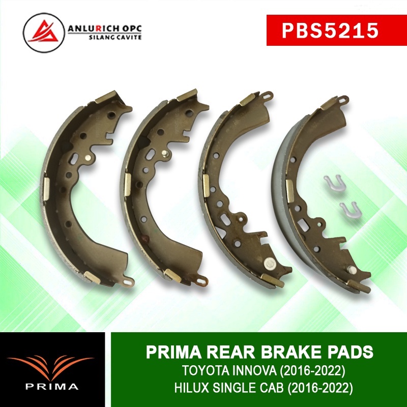 PRIMA BENDIX BRAKE SHOES for TOYOTA INNOVA /HILUX SINGLE CAB PBS5215 ...