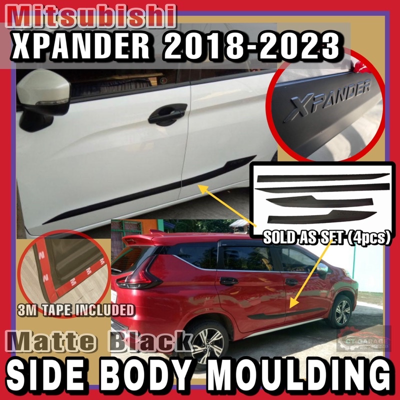 Mitsubishi XPANDER 20182023 Side Body Moulding (matte black) Shopee