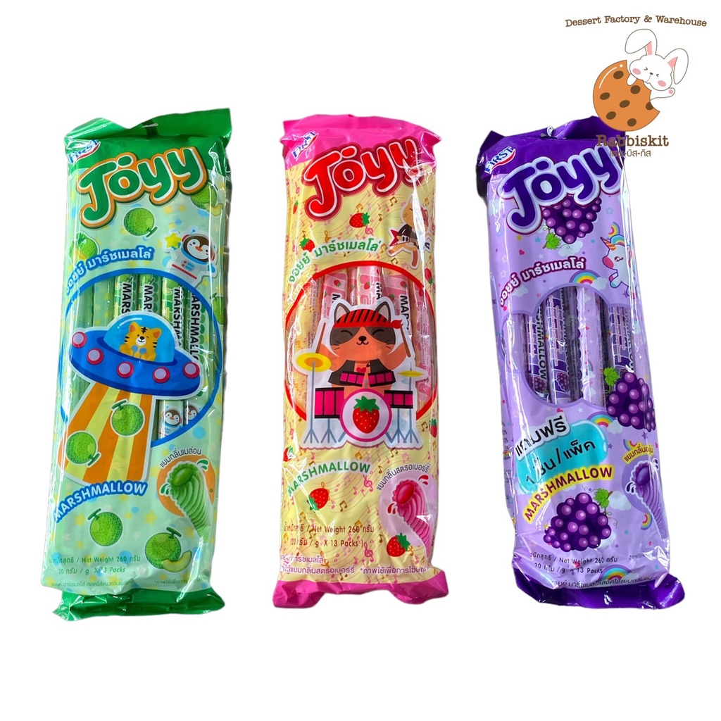 Joy Marshmallow Long Sticks Filled With Various Fruits Available In 3