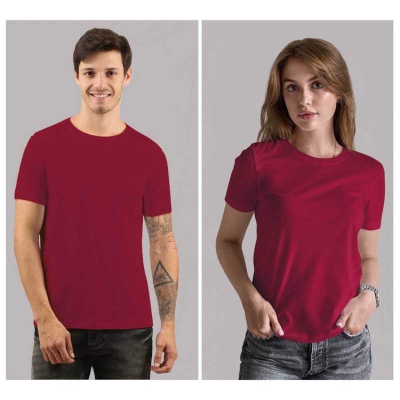 Maroon Keep Active dry Plain Color Tshirt Korean style Shopee Philippines