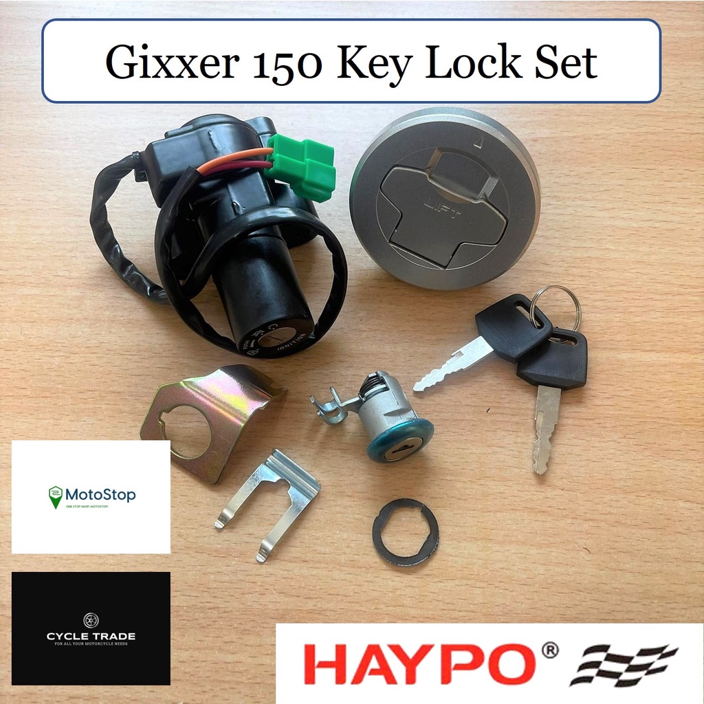 HAYPO Ignition Switch Lock Set for Gixxer 150 Carb Type and Gixxer 155