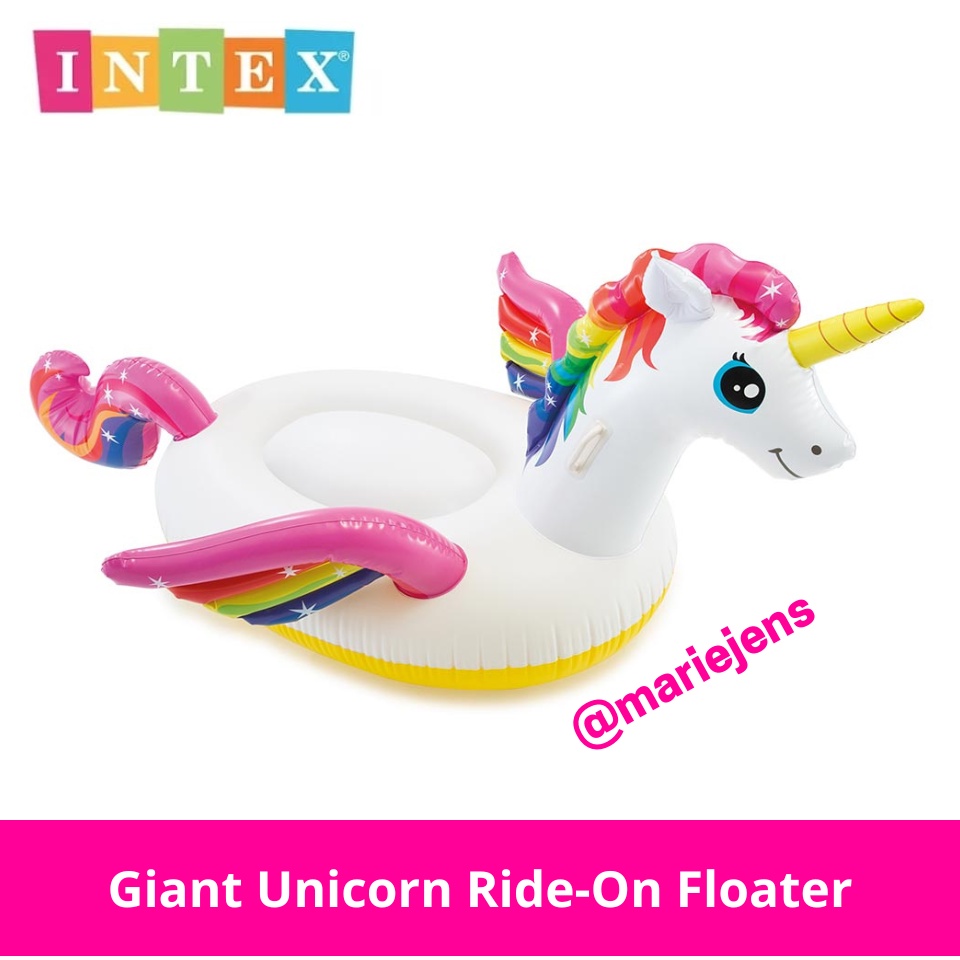 INTEX Giant Enchanted Unicorn Rideon Floater Float Salbabida (for