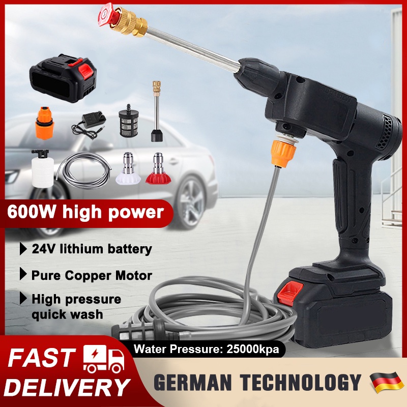 Wireless Car Washer 24V Portable High Pressure Washer Clean Water Gun