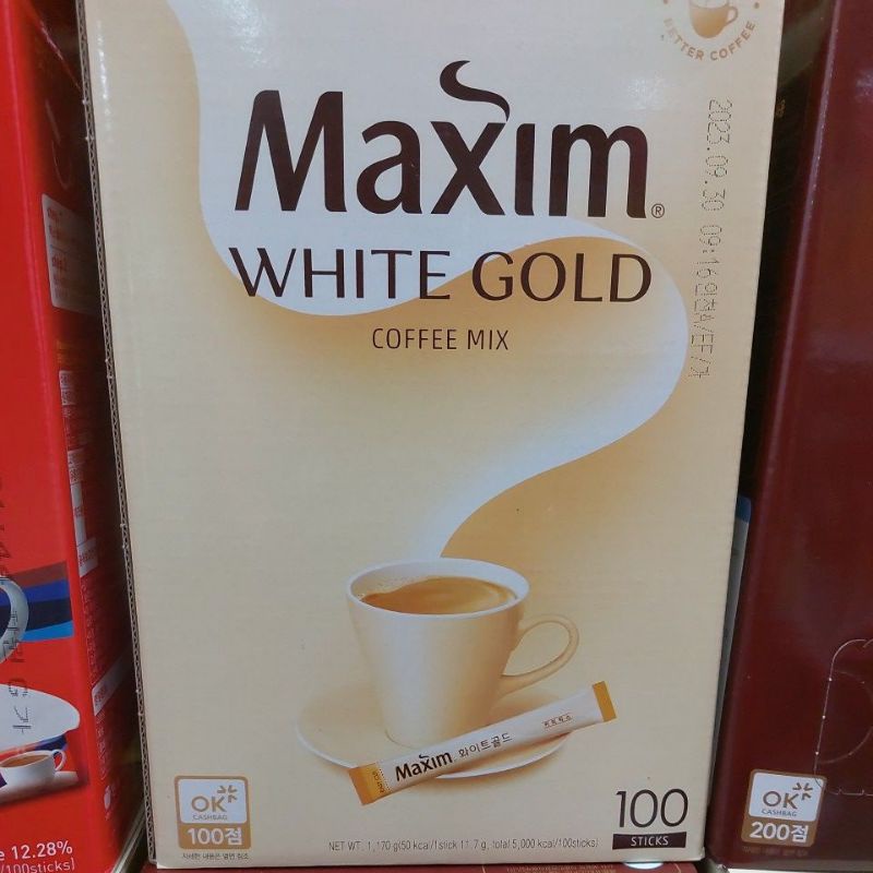 Maxim/Maxwell Coffee 100 sticks Original/Mocha/White/Arabica/Supreme