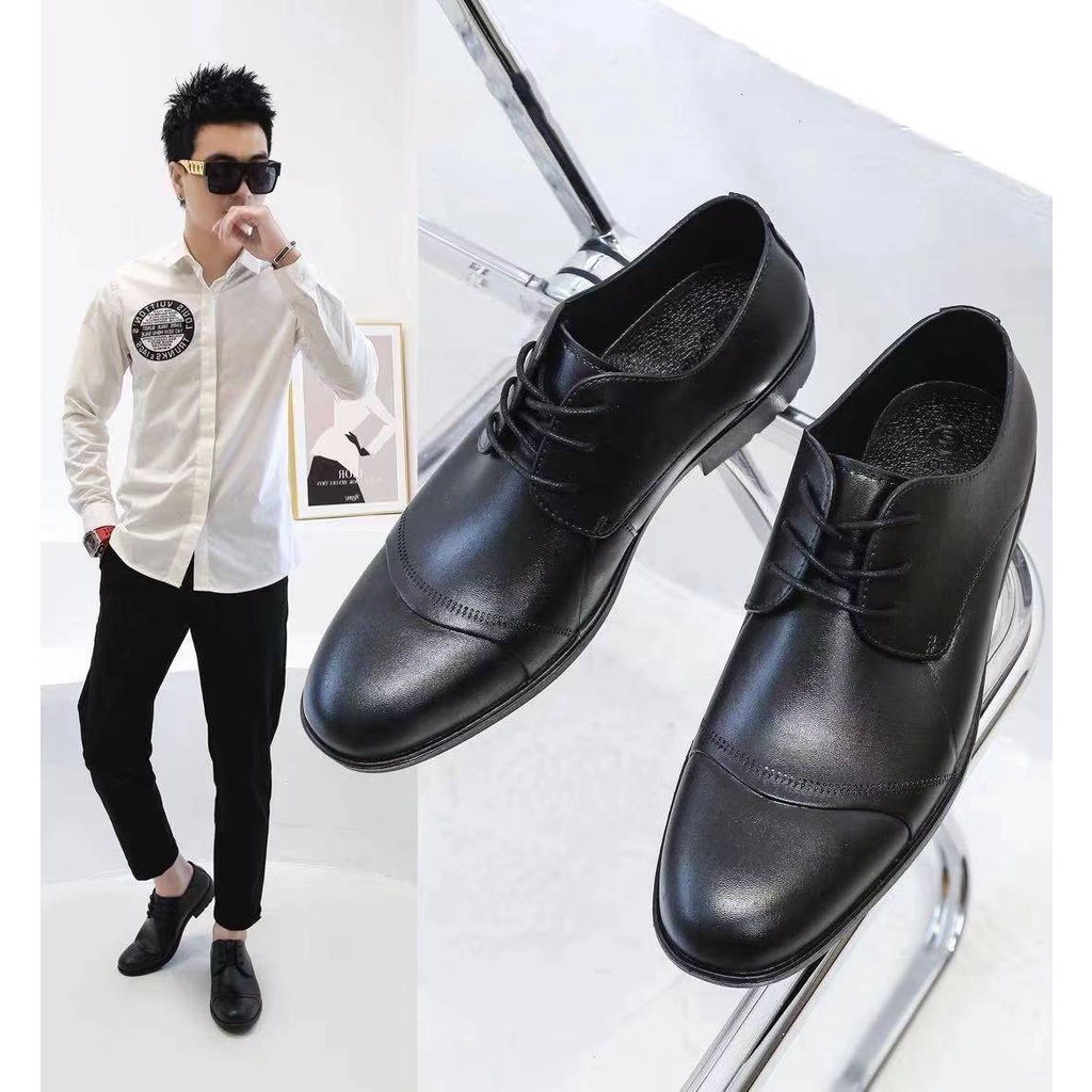 Black school shoes for boy and men s Shopee Philippines