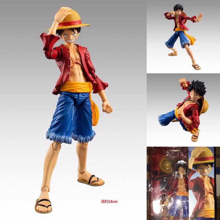 One Piece Figma Luffy VAH Monkey D Luffy Portgas D. Ace Straw Hat Fire ...