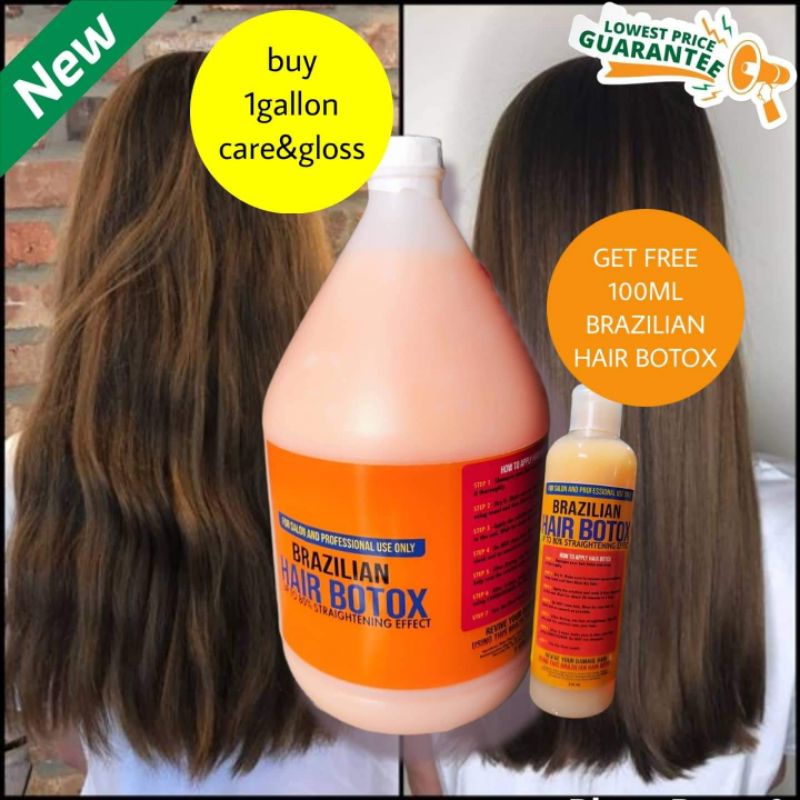 Get Free 100ml Buy 1Gallon New Brazilian hair botox Up to 80