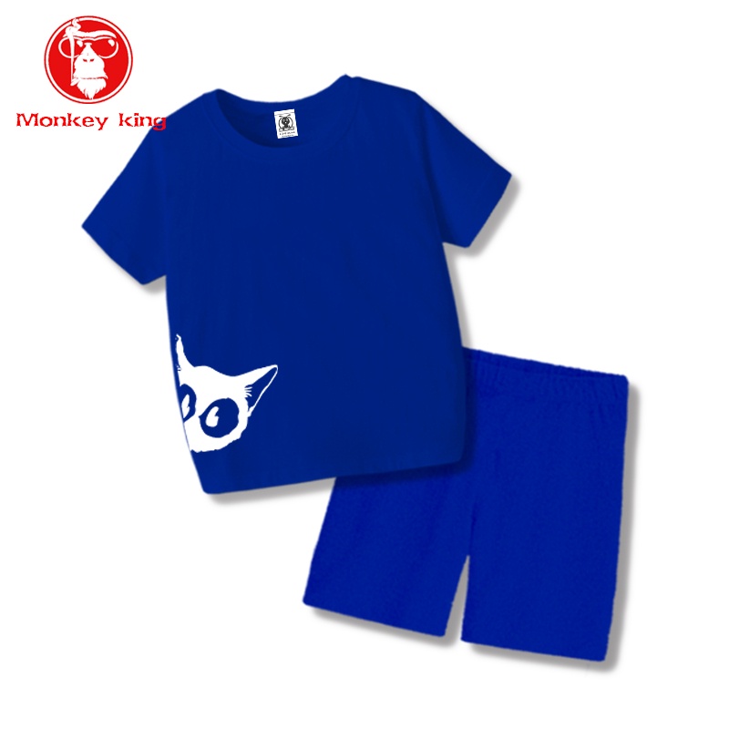 MONKEY KING Boys set for kids terno clothes on sale printed graphic